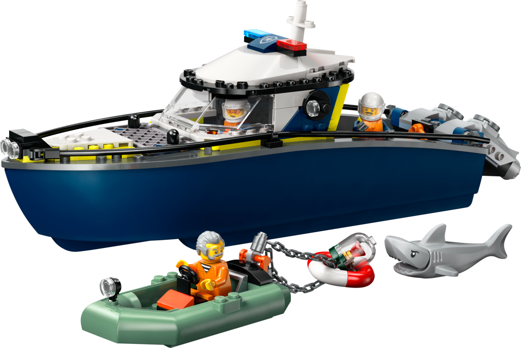 LEGO City 60456 : La course-poursuite en bateau de police