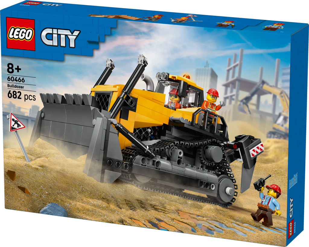 boîte LEGO City 60466 : Le bulldozer jaune