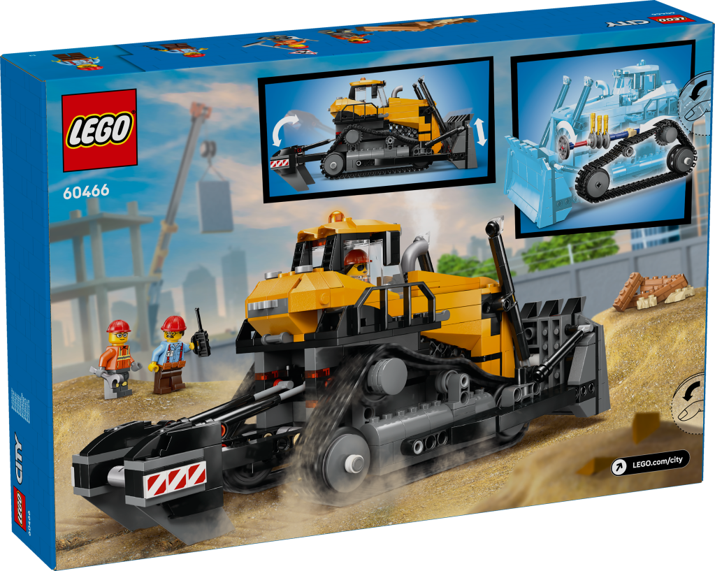 boîte LEGO City 60466 : Le bulldozer jaune