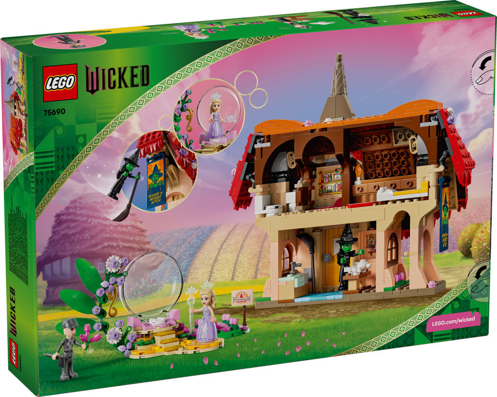 boîte LEGO Wicked 75690 Glinda et Elphaba au Pays des Munchkins