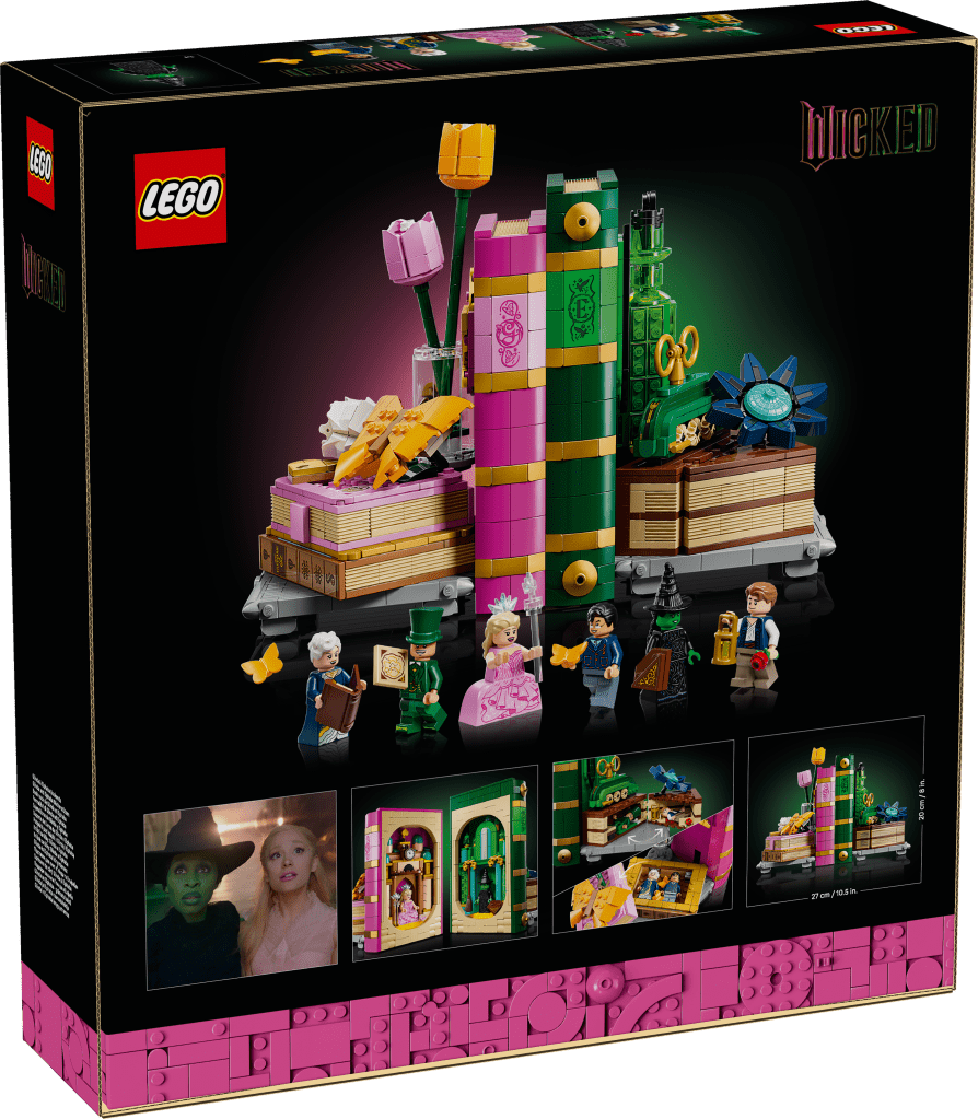 boîte LEGO Wicked 75691 Book Nook de Glinda et Elphaba