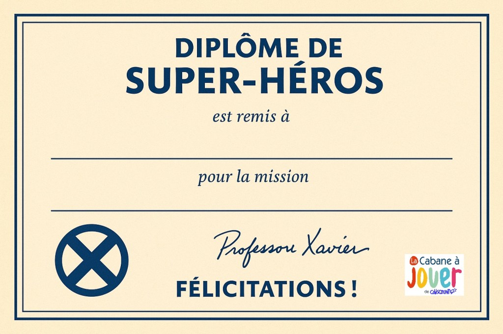 diplôme super-héros