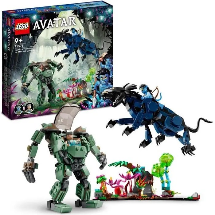 LEGO Avatar 75571 Neytiri et le Thanator vs. Quaritch dans l’Exosquelette AMP