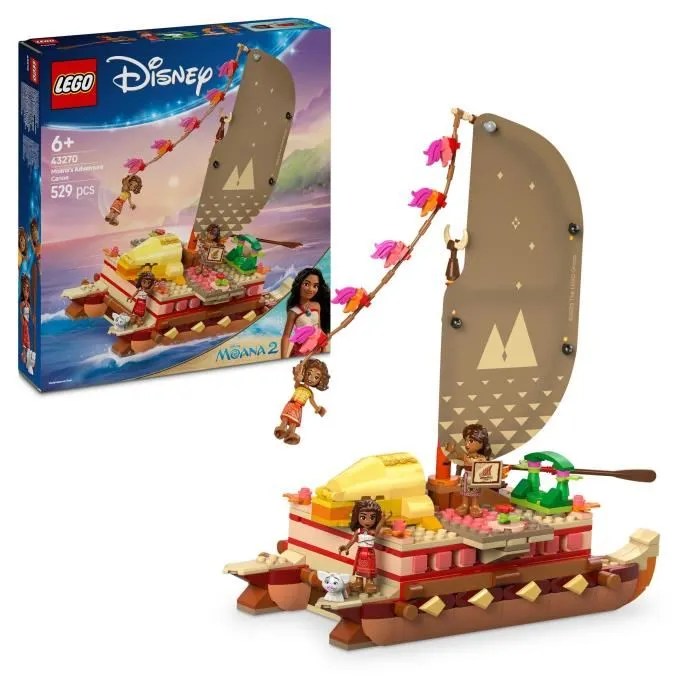 LEGO Disney 43270 Le Bateau d’Aventure de Vaiana
