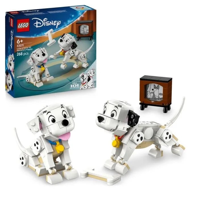 LEGO Disney 43271 Lucky et Penny, les Chiots des 101 Dalmatiens