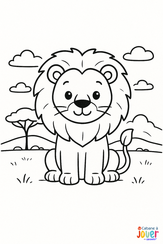 coloriage animaux savane