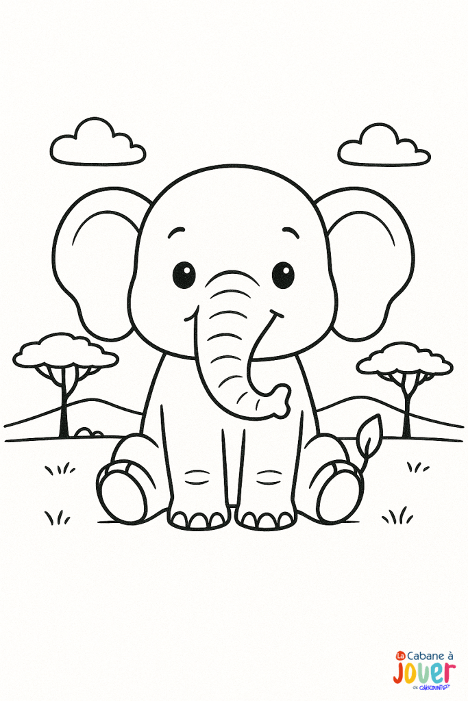 coloriage animaux savane