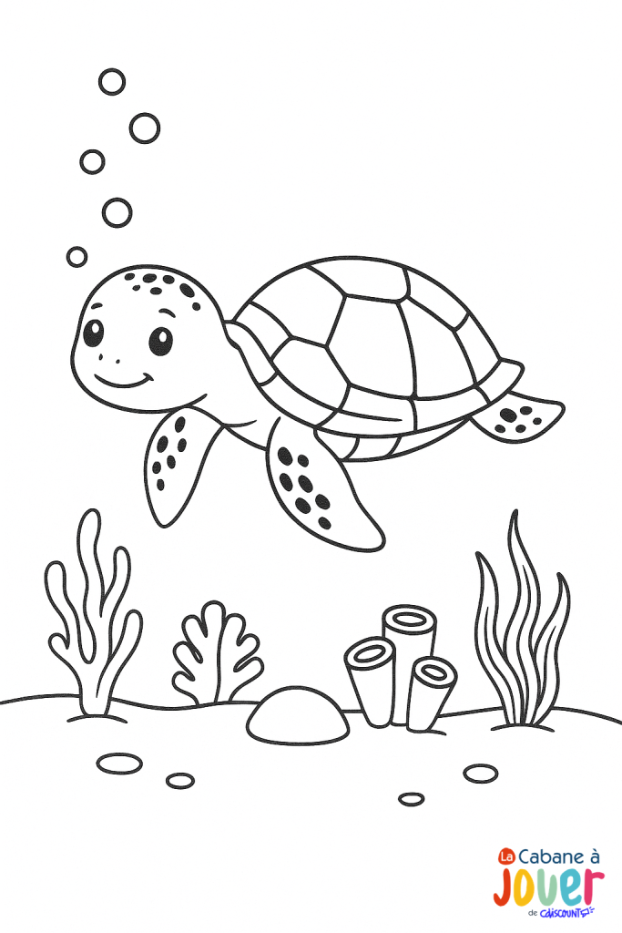 coloriage animaux marin