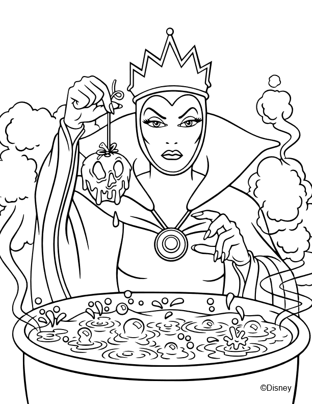 coloriage la méchante reine disney