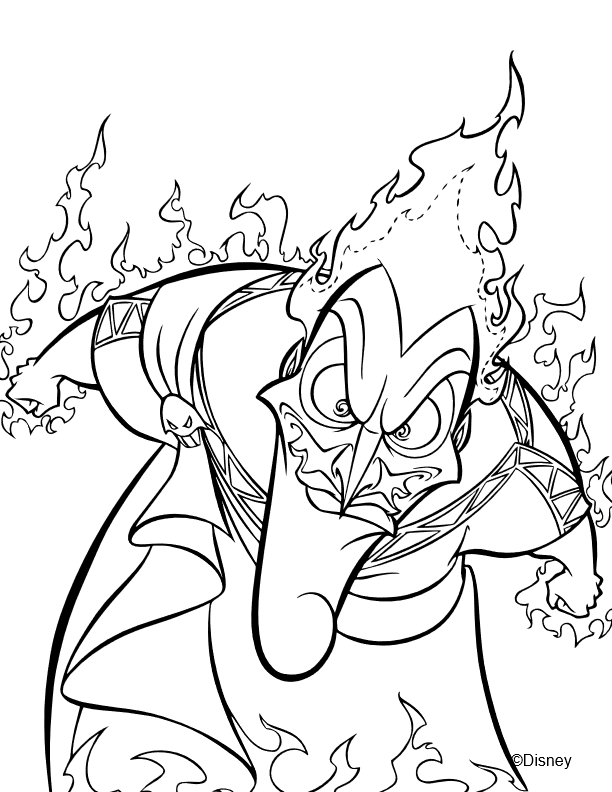 coloriage disney vilains