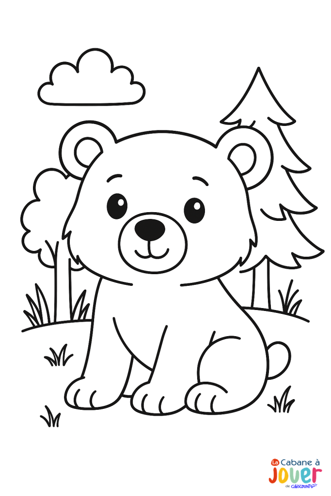 coloriage animaux foret