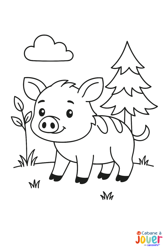 coloriage animaux foret