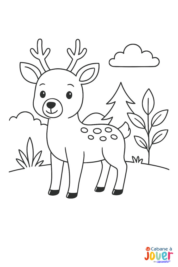 coloriage animaux foret