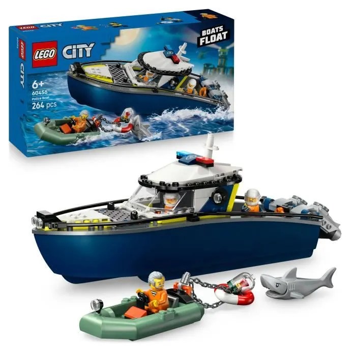 LEGO City 60456 La Course-Poursuite en Bateau de Police