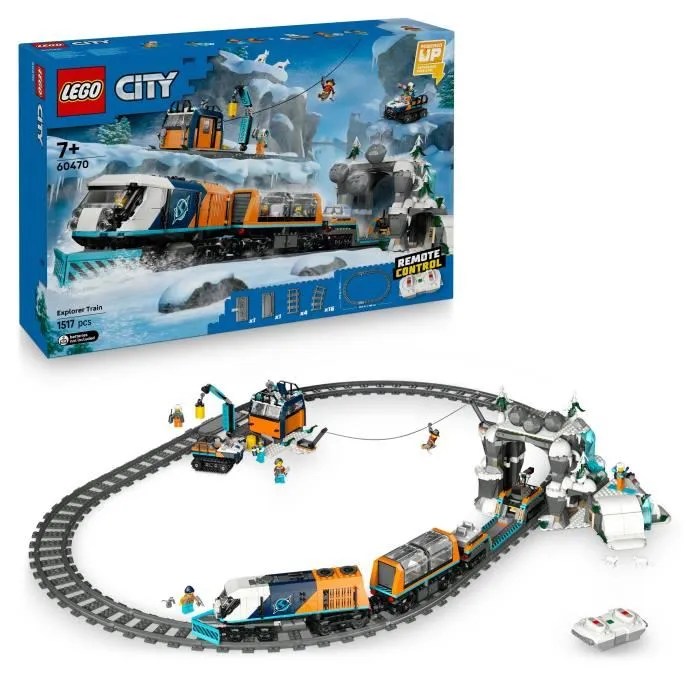 LEGO City 60470 Le Train Express des Explorateurs en Arctique