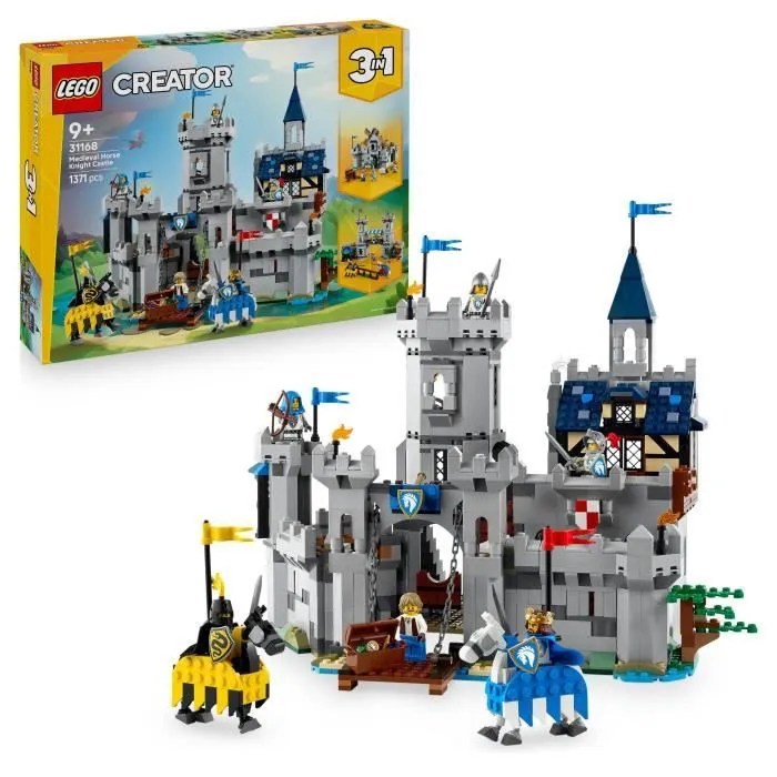 LEGO Creator 3-en-1 31168 Le Château Médiéval des Chevaliers