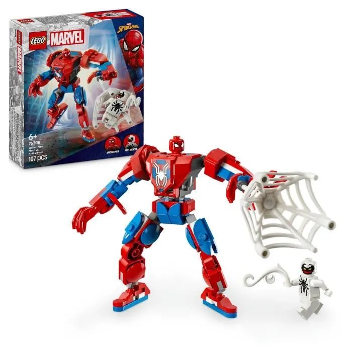 LEGO Marvel 76308 Le robot de Spider-Man contre Anti-Venom