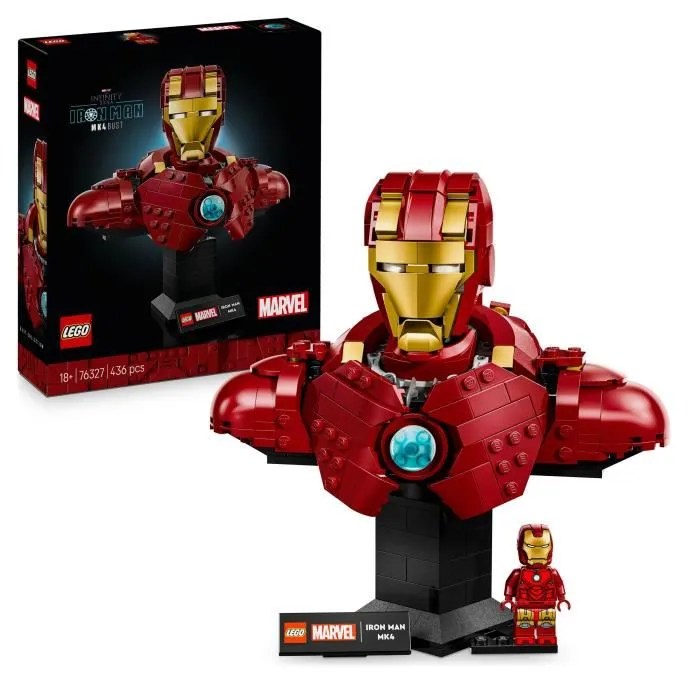 LEGO ǀ Marvel 76327 Buste d’Iron Man MK4