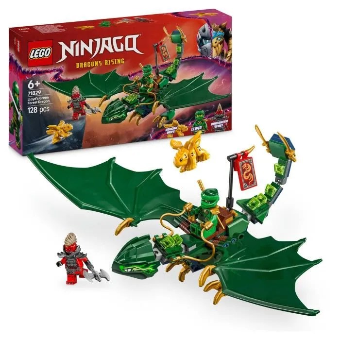 LEGO NINJAGO 71829 Le dragon vert de la forêt de Lloyd