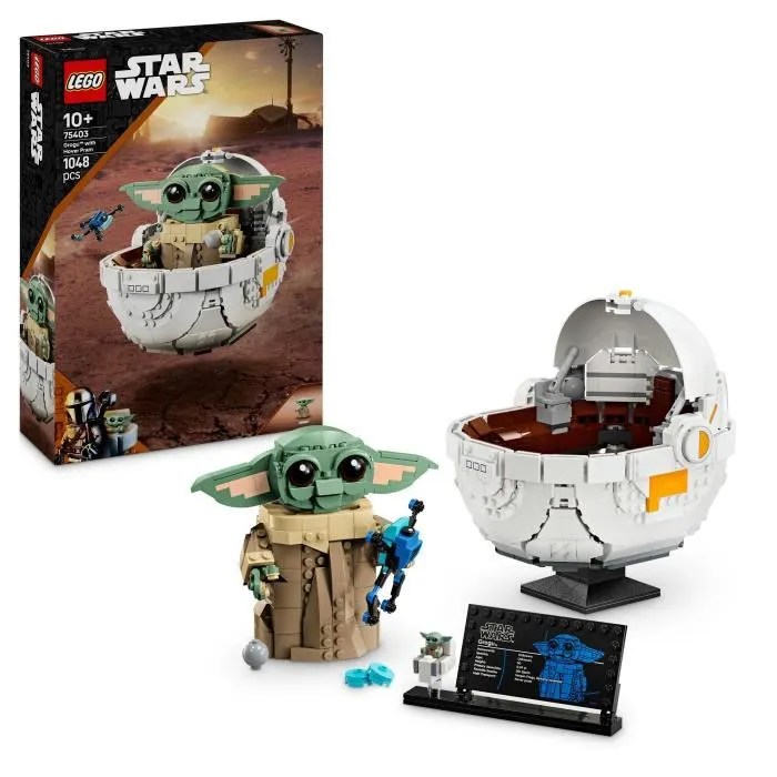 LEGO Star Wars : The Mandalorian 75403 Grogu et son landau