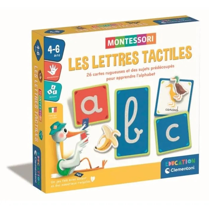 Les lettres tactiles Clementoni
