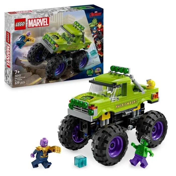 LEGO Marvel 76312 Le Tout-Terrain de Hulk contre Thanos