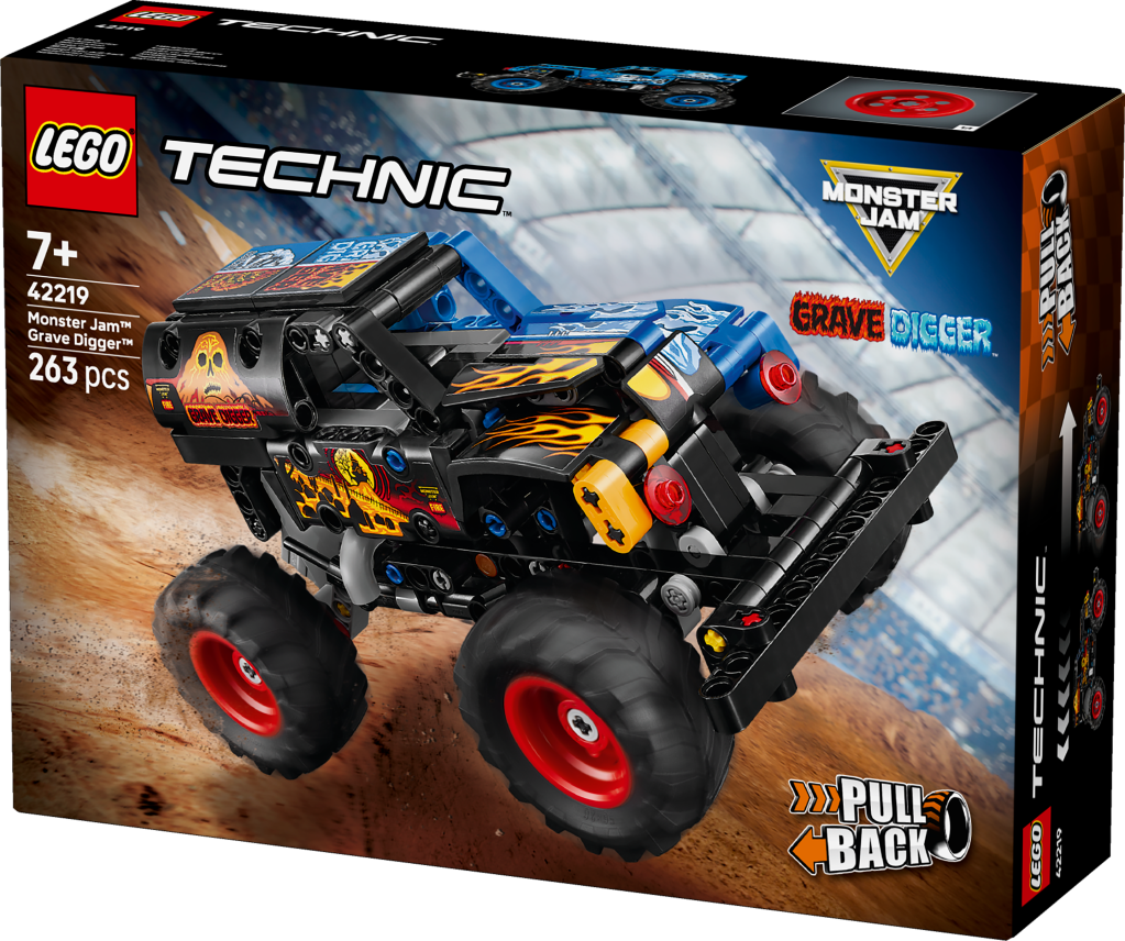 boîte LEGO Technic 42219 Monster Jam™ Grave Digger™ – Feu et glace