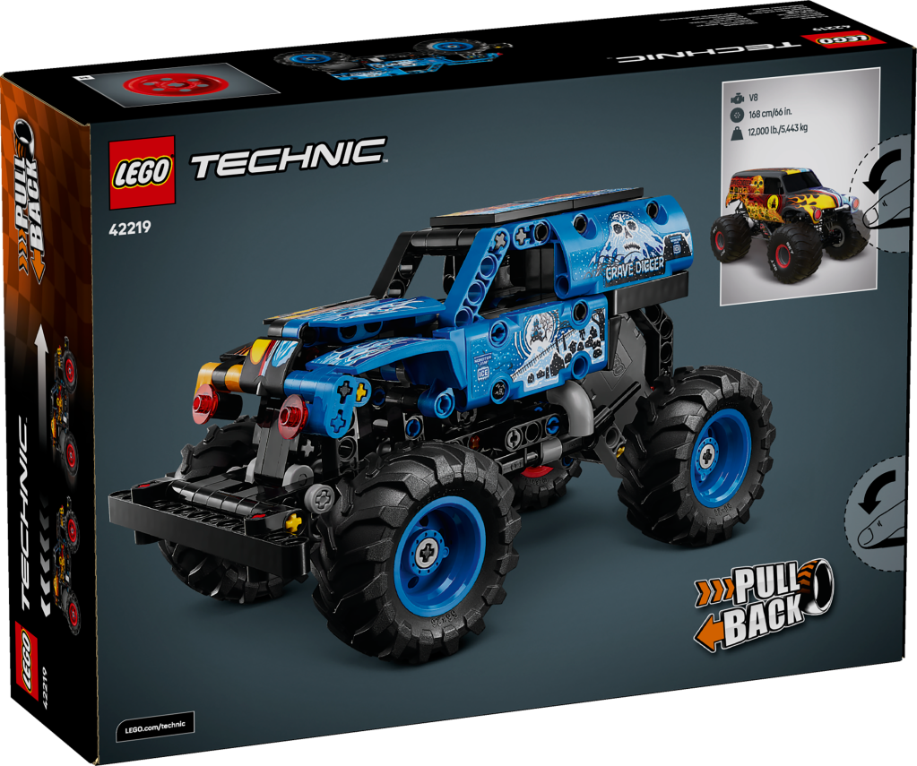 boîte LEGO Technic 42219 Monster Jam™ Grave Digger™ – Feu et glace