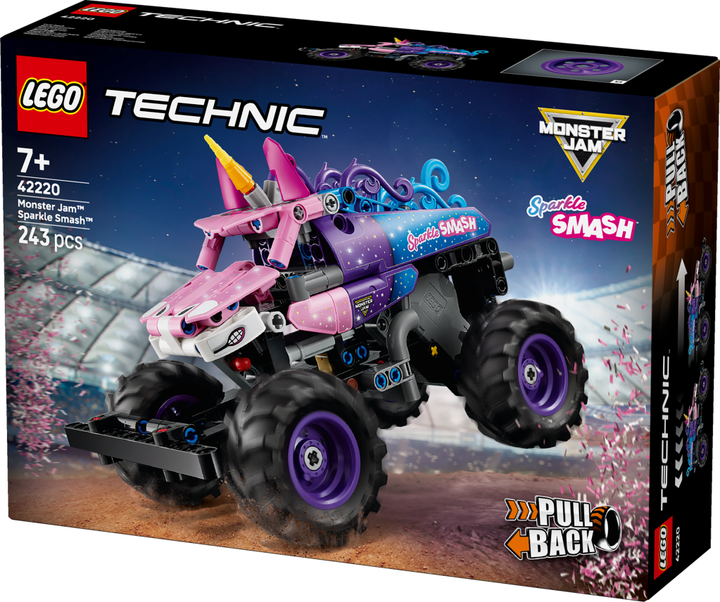 boîte LEGO Technic 42220 Monster Jam™ Sparkle Smash™ à rétrofriction
