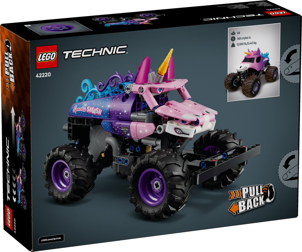 boîte LEGO Technic 42220 Monster Jam™ Sparkle Smash™ à rétrofriction
