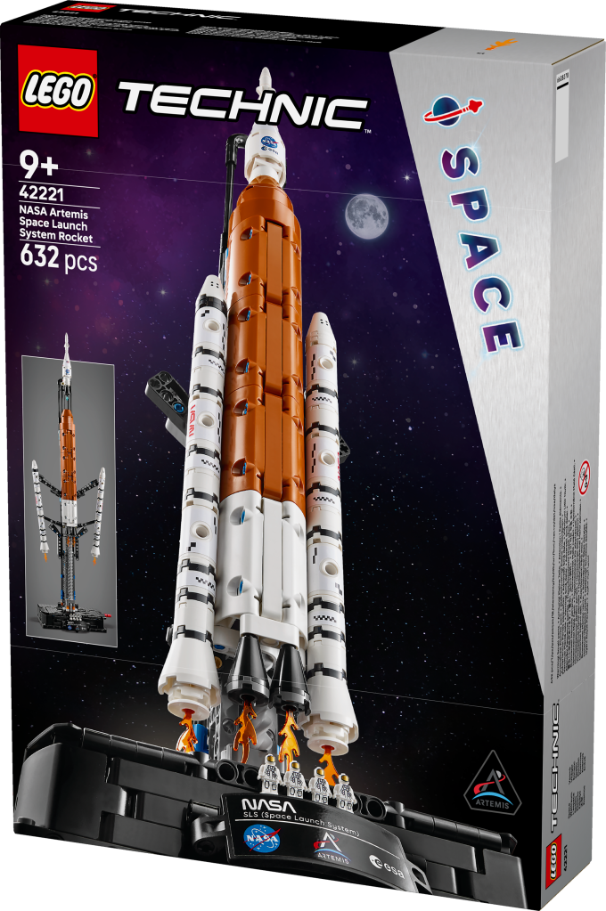 boîte LEGO Technic 42221 La fusée SLS NASA Artemis