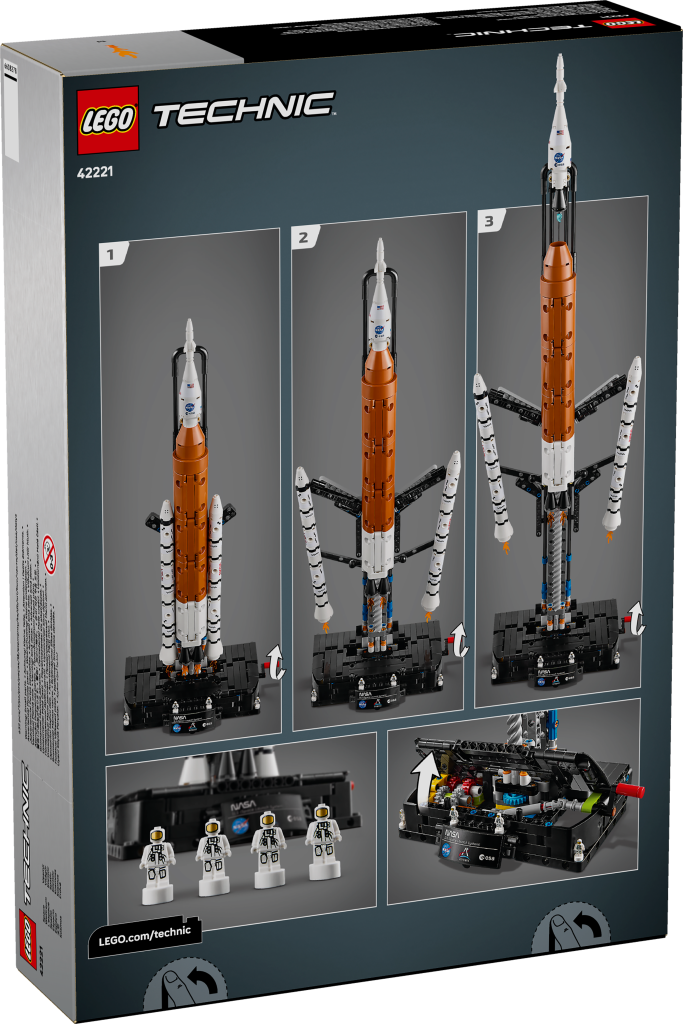 boîte LEGO Technic 42221 La fusée SLS NASA Artemis