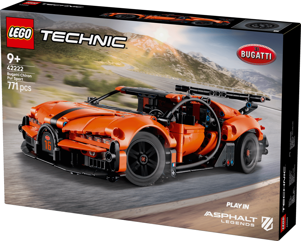 boîte LEGO Technic 42222 Hypercar Bugatti Chiron Pur Sport