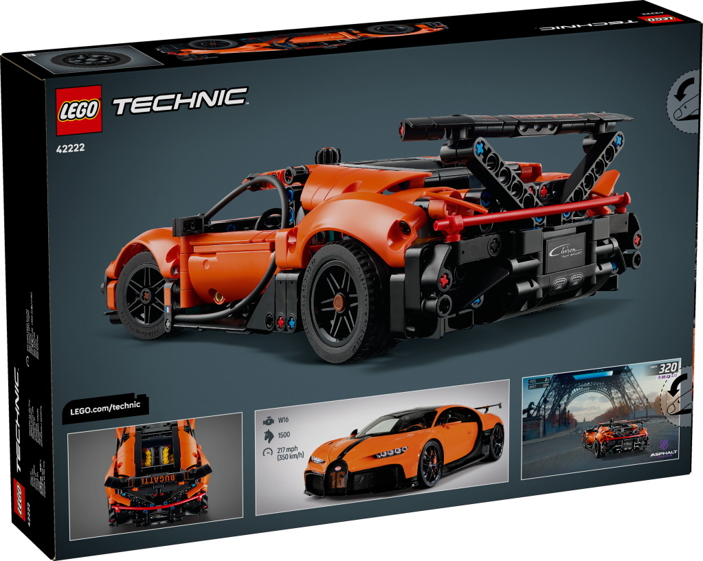 boîte LEGO Technic 42222 Hypercar Bugatti Chiron Pur Sport