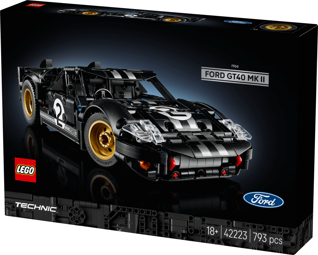 boîte LEGO Technic 42223 La voiture de course 1966 Ford GT40 MKII