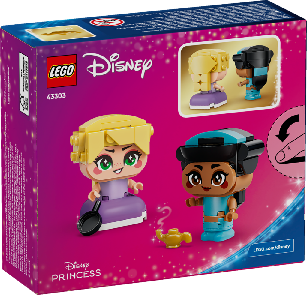 boîte LEGO Disney Princess 43303 Jasmine et Raiponce Miniatures