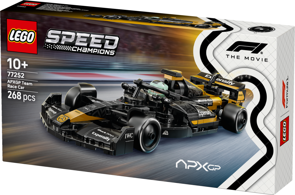 boîte LEGO Speed Champions 77252 Voiture de course de l’écurie APXGP – Film F1®