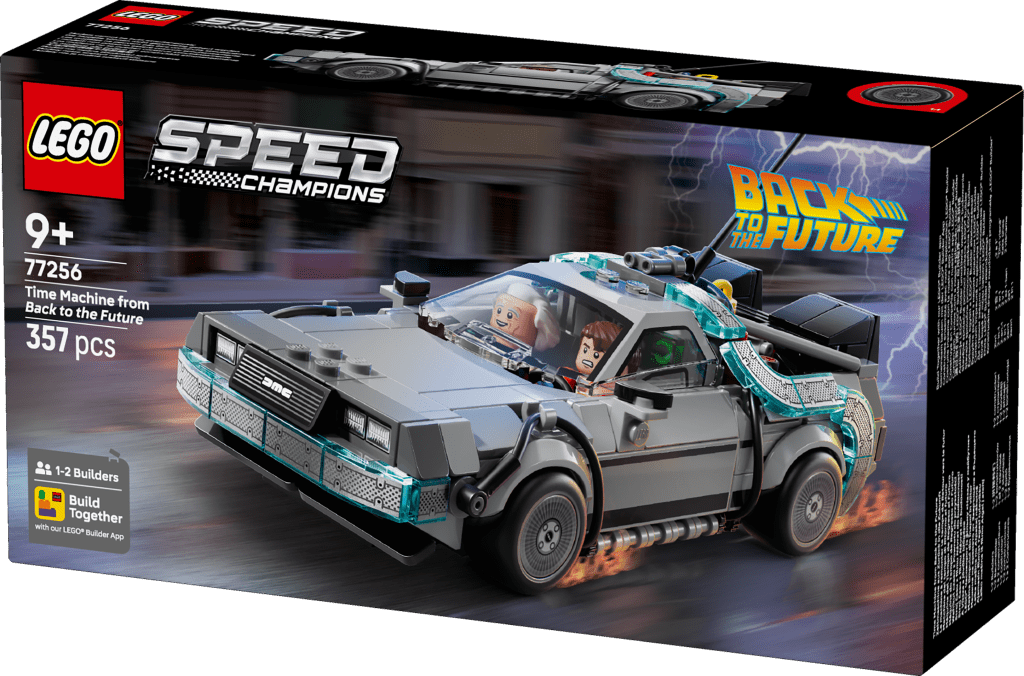 boîte LEGO Speed Champions 77256 La Machine à remonter le temps de Retour vers le Futur