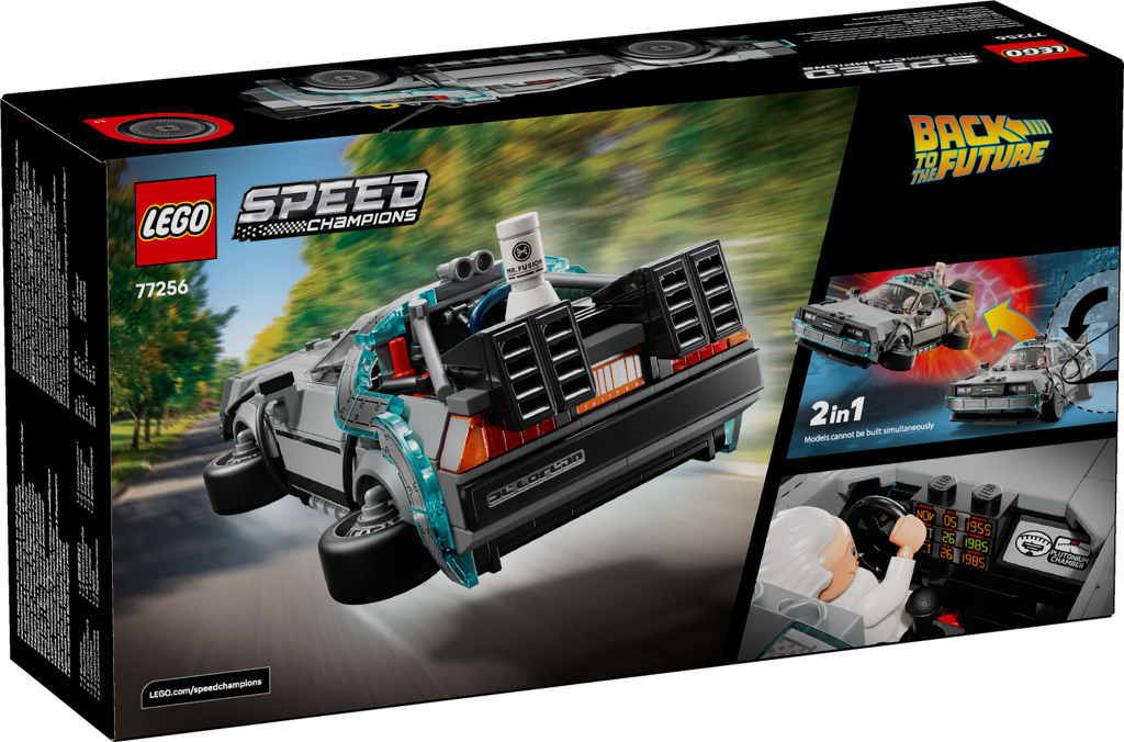 boîte LEGO Speed Champions 77256 La Machine à remonter le temps de Retour vers le Futur