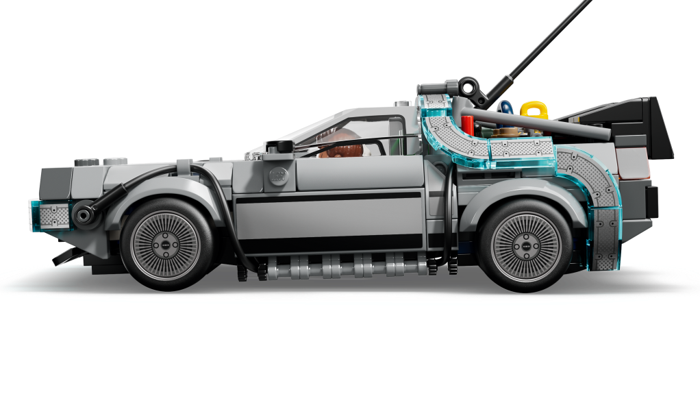 détails LEGO Speed Champions 77256 La Machine à remonter le temps de Retour vers le Futur