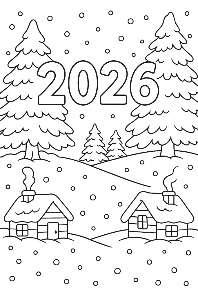 coloriage bonne année 
