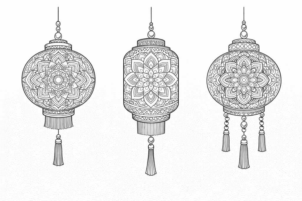 lanterne chinoises mandala