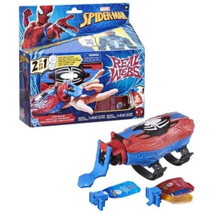 Lance-toile ultime Spider-Man blaster 2-en-1, jouet de déguisement Spider-Man, dès 5 ans