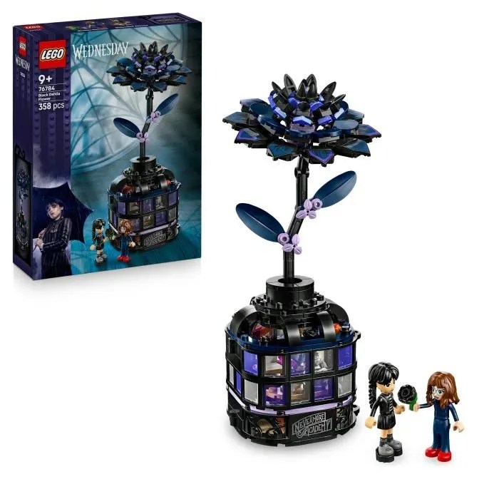 dahlia noir mercredi lego