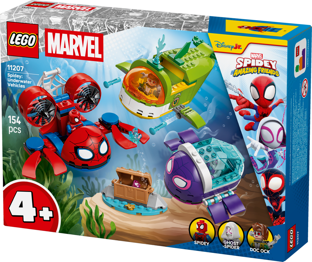 boîte LEGO ǀ Marvel 11207 Spidey : les Véhicules Sous-Marins
