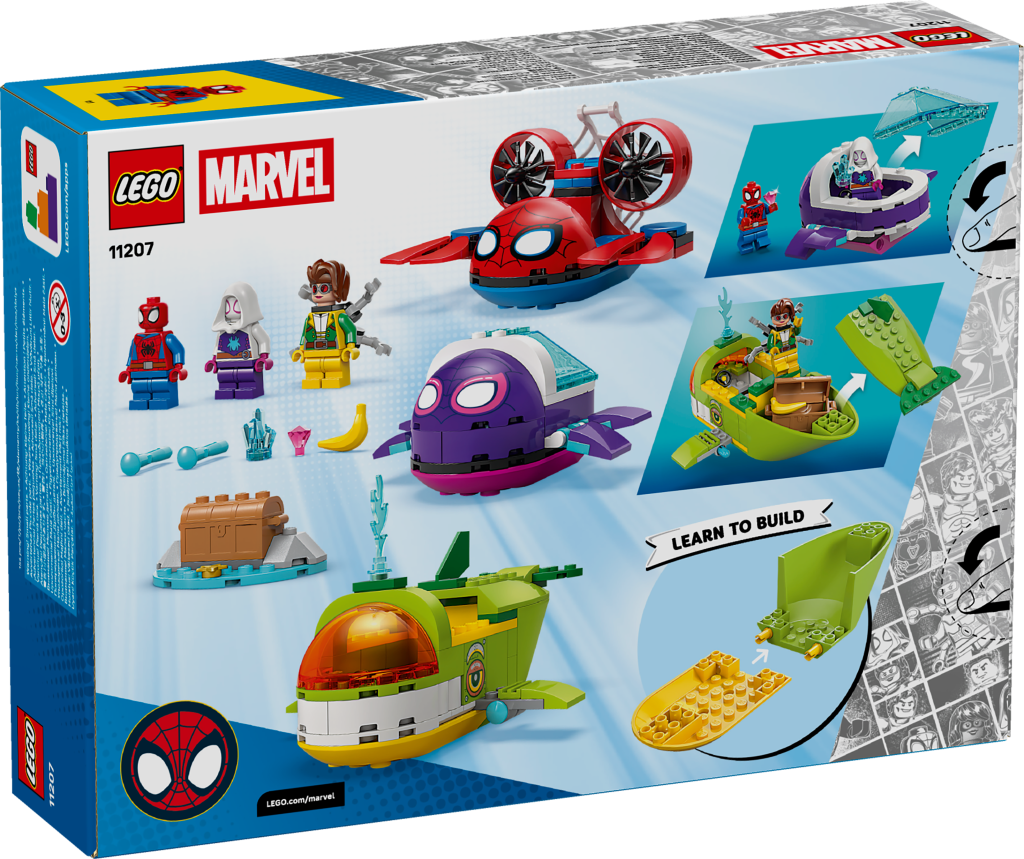 boîte LEGO ǀ Marvel 11207 Spidey : les Véhicules Sous-Marins