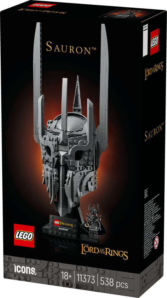 boîte LEGO Icons 11373 Le Seigneur des Anneaux : le Casque de Sauron
