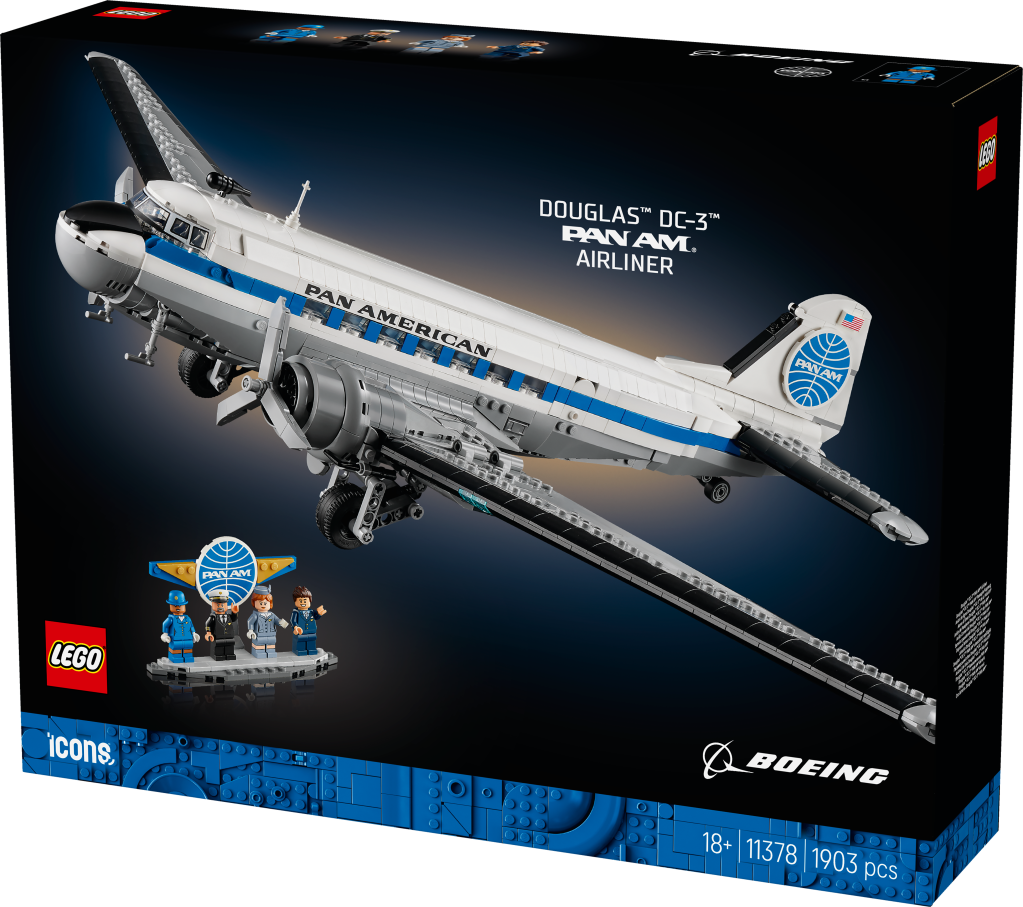boîte LEGO Icons 11378 Avion de Ligne Douglas DC-3 de la PAN AM