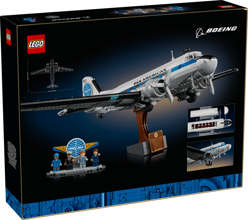 boîte LEGO Icons 11378 Avion de Ligne Douglas DC-3 de la PAN AM