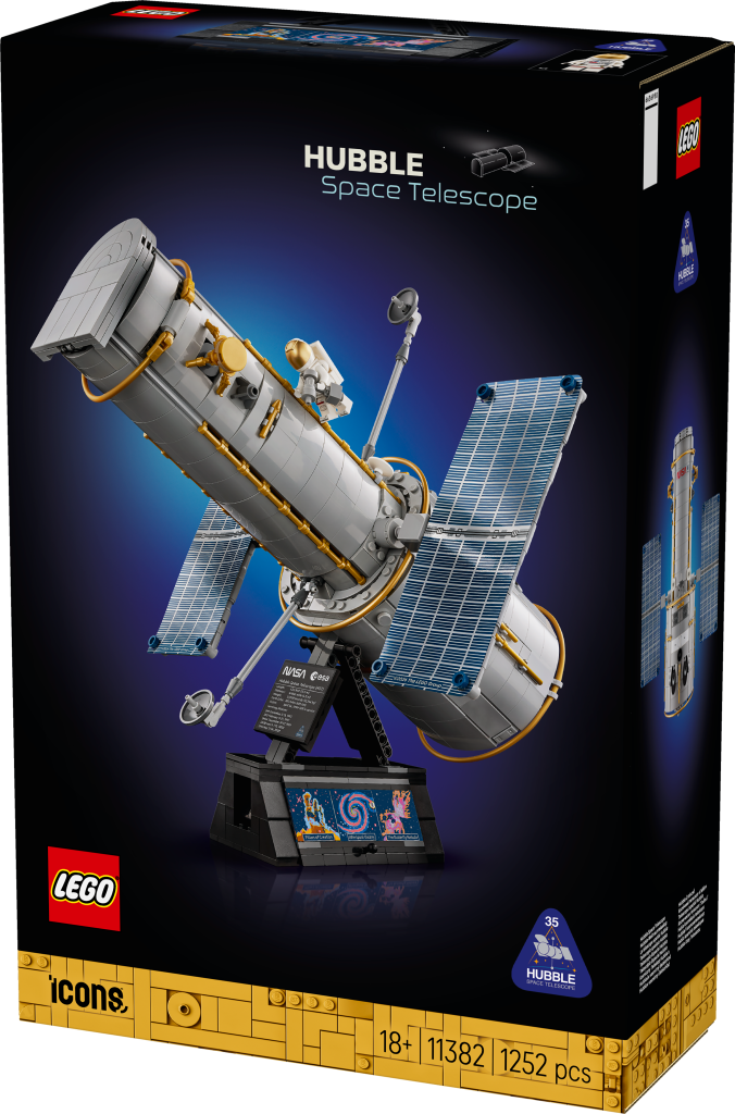 boîte LEGO Icons 11382 Le Télescope Spatial Hubble